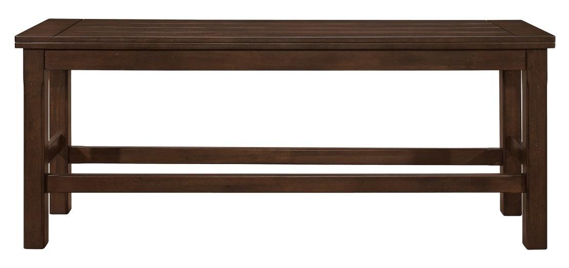 Schleiger Counter Height Bench in Dark Brown 5400-24BH