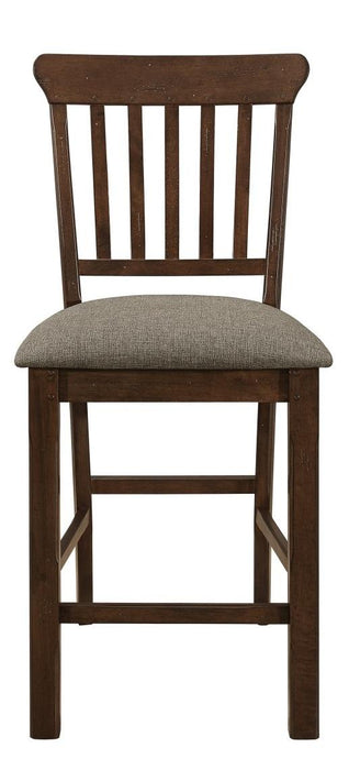Schleiger Counter Height Chair in Dark Brown (Set of 2) - Jax Mattress (Jacksonville, FL)