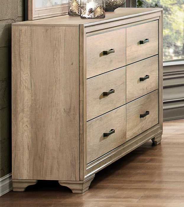 Lonan 6 Drawer Dresser in Natural 1955-5 - Jax Mattress (Jacksonville, FL)