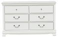 Lucida 6 Drawer Dresser in White 2039W-5 - Jax Mattress (Jacksonville, FL)