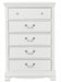 Lucida 5 Drawer Chest in White 2039W-9 - Jax Mattress (Jacksonville, FL)