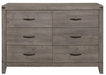 Woodrow 6 Drawer Dresser in Gray 2042-5 - Jax Mattress (Jacksonville, FL)