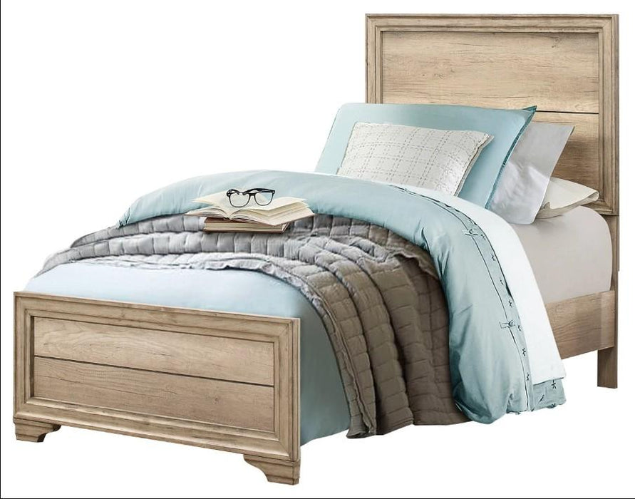 Lonan Twin Panel Bed in Natural 1955T-1* - Jax Mattress (Jacksonville, FL)