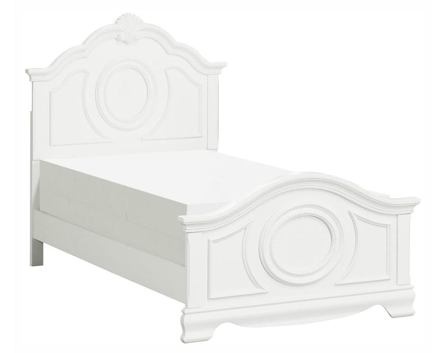 Lucida Full Panel Bed in White 2039FW-1* - Jax Mattress (Jacksonville, FL)