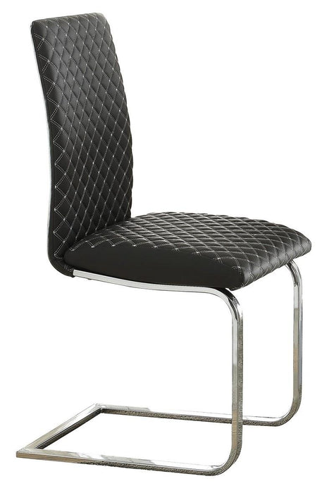 Yannis Side Chair in Chrome Metal (Set of 2) - Jax Mattress (Jacksonville, FL)