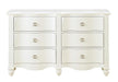 Meghan 6 Drawer Dresser in White 2058WH-5 - Jax Mattress (Jacksonville, FL)
