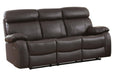 Pendu Double Reclining Sofa in Brown 8326BRW-3 - Jax Mattress (Jacksonville, FL)