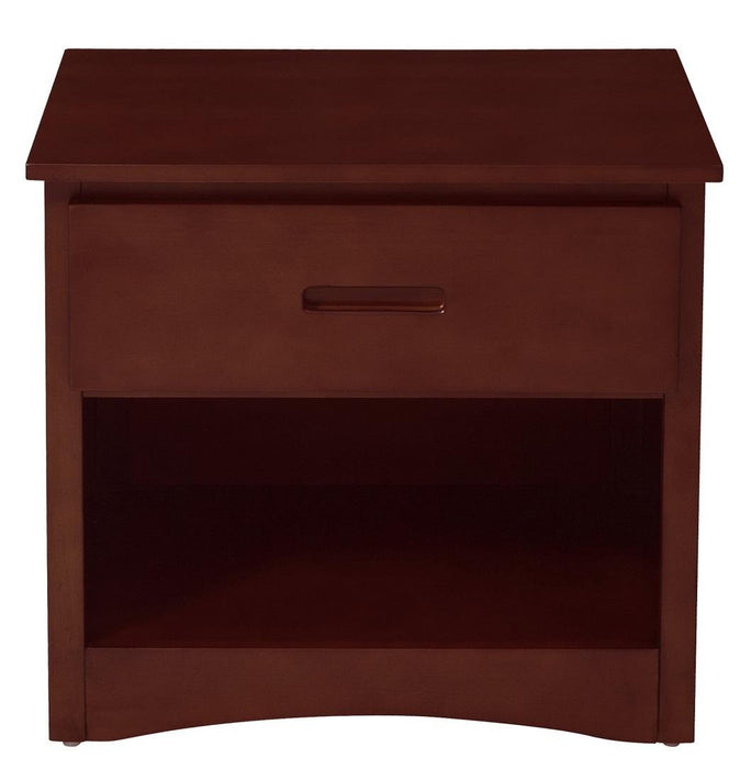 Rowe 1 Drawer Night Stand in Dark Cherry B2013DC-4 - Jax Mattress (Jacksonville, FL)
