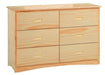 Bartly 6 Drawer Dresser in Natural B2043-5 - Jax Mattress (Jacksonville, FL)