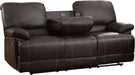 Cassville Double Reclining Sofa in Dark Brown 8403-3 - Jax Mattress (Jacksonville, FL)