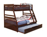 Rowe Twin/Full Bunk Bed w/ Trundle in Dark Cherry B2013TFDC-1*T - Jax Mattress (Jacksonville, FL)