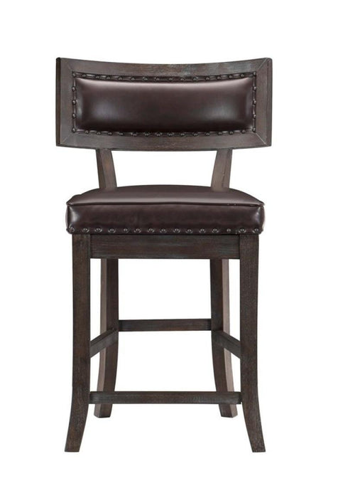 Oxton Counter Hight Chair in Dark Cherry (Set of 2) - Jax Mattress (Jacksonville, FL)