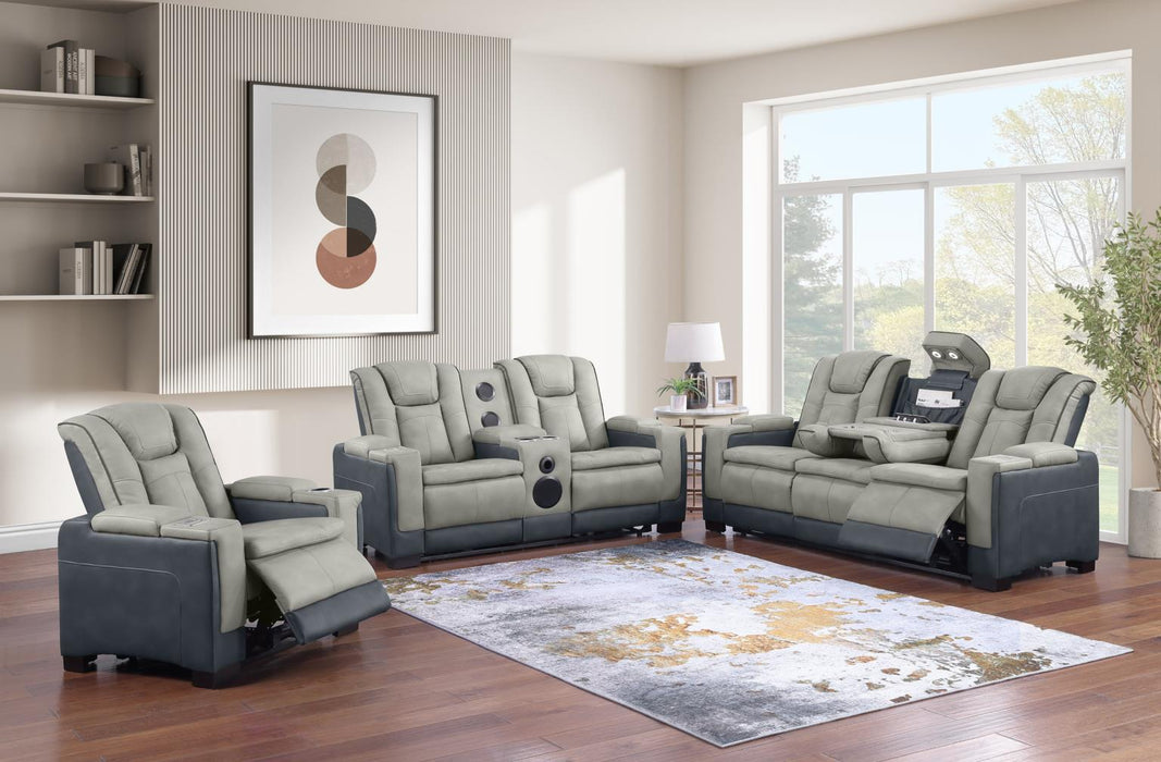 Leather power recliner sofa - Jax Mattress (Jacksonville, FL)