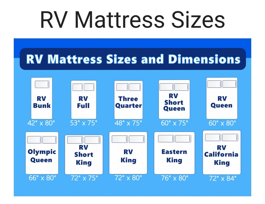 8 Inch Memory Foam Camper RV Mattress